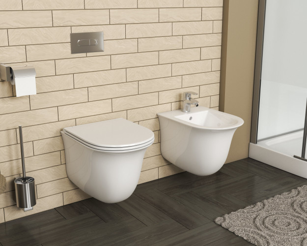 Биде подвесное Grossman GR-B4412M БЕЛОЕ МАТОВОЕ 485*345*365