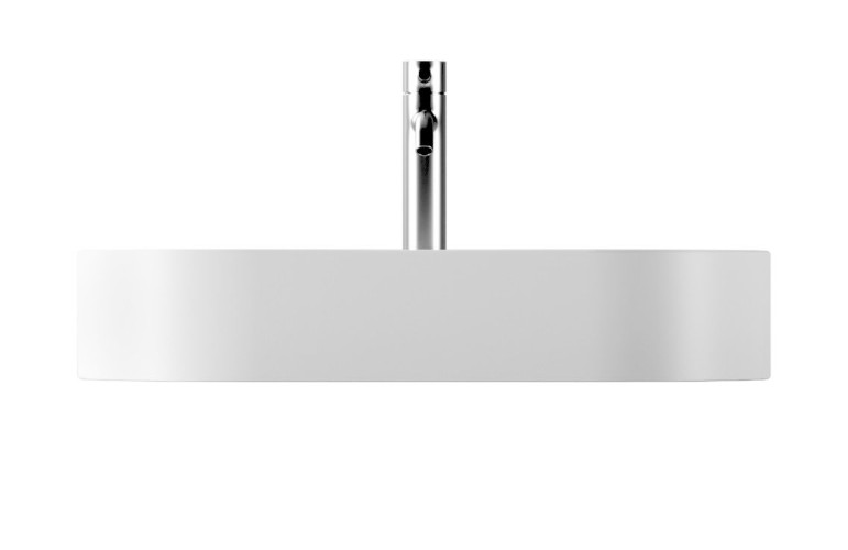 Alice Hide, накладная овальная раковина 65x35x12h см, цвет белый глянцевый