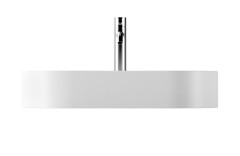 Alice Hide, накладная овальная раковина 65x35x12h см, цвет белый глянцевый