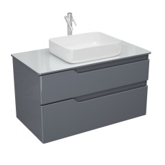 Тумба OWL 1975 Hella Cristal 100, серый лак