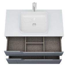 Тумба OWL 1975 Hella Cristal 100, серый лак