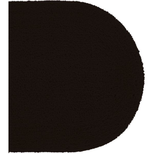 Batex Duo Cotton, двухсторонний овальный коврик из 100% хлопка, размер 65x120 см, цвет темно-коричневый