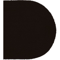 Batex Duo Cotton, двухсторонний овальный коврик из 100% хлопка, размер 65x120 см, цвет темно-коричневый