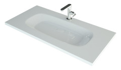 Тумба подвесная под умывальник &quot;Stella 100&quot; 3D В2 Домино