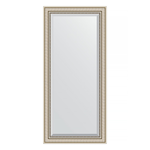 Зеркало настенное с фацетом EVOFORM в багетной раме серебряный акведук, 77х167 см, BY 1308