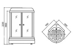 Душевая кабина Appollo A-0840W