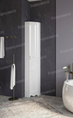 Пенал Francesca Империя угловой белый