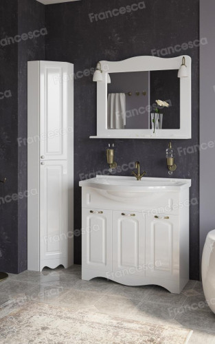 Пенал Francesca Империя угловой белый