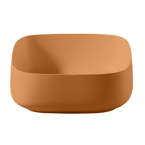 Раковина Artceram Cognac Quadro 460*410*155 отверстия для смесителя-отсутствуют Orange cameo