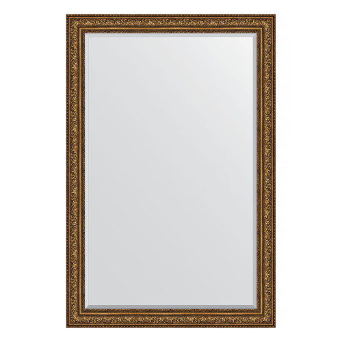Зеркало настенное с фацетом EVOFORM в багетной раме виньетка состаренная бронза, 120х180 см, BY 3635