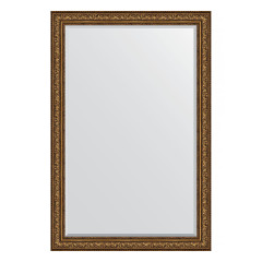 Зеркало настенное с фацетом EVOFORM в багетной раме виньетка состаренная бронза, 120х180 см, BY 3635