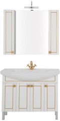 Мебель для ванной Aquanet Честер 105 белый/золото