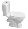 Унитаз-компакт КЕРАМИН Толедо Slim Алкапласт с мягким сиденьем микролифт, белый