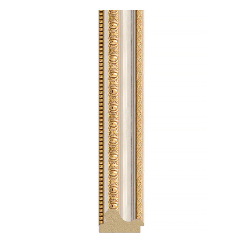 Зеркало настенное Polygon EVOFORM в багетной раме золотые бусы на серебре, 56х71 см, BY 7050