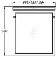 Зеркало Opadiris Борджи 85