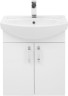 Тумба с раковиной Aquanet Ирис 60 белый (2 дверцы)