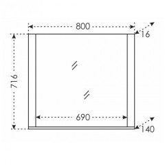 Зеркало СанТа Венера 80