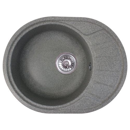 Кухонная мойка Formastone Fosto  КМ 58-45, овальная с крылом,пепельно-серый
