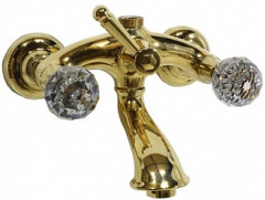 BOHEME-Swarovski смеситель ванна, 3/4&quot; штуцер (золото) Caprigo 31-019-oro