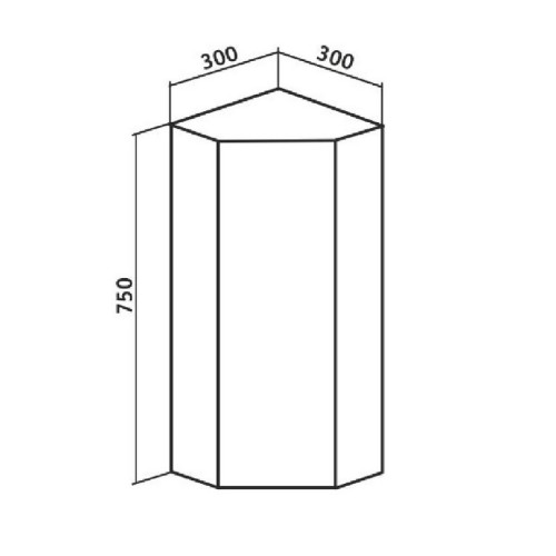 Подвесной шкаф Runo Эконом 30