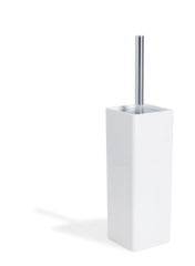 Stil Haus Living, напольный керамический ёрш, цвет хром - белая керамика