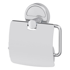 Держатель туалетной бумаги с крышкой (хром) (FBS) LUX 055