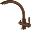 Смеситель для кухни Paulmark Essen, терракот, две воды, Es213001-307, Paulmark