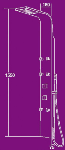 Душевая колонка  Kanggu ML7005