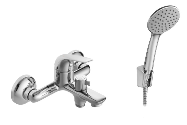 Смеситель Santek Нико для ванны, с акссессуарами, хром (WH5A10005C001)