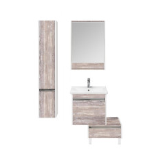 Тумба под раковину AQUATON Капри 60 подвесная, бетон пайн (1A230101KPDA0)