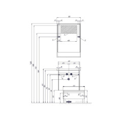 Тумба под раковину AQUATON Капри 60 подвесная, бетон пайн (1A230101KPDA0)