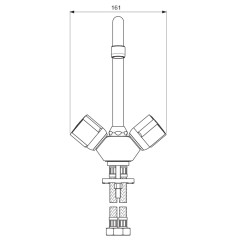 BA165AA VIDIMA ECO Смеситель для кухонной мойки