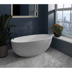 Ванна из искусственного камня Azario CHARTERS 180х93 см овальная отдельностоящая (Китай)