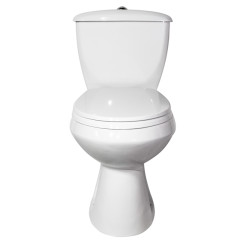 Унитаз-компакт Элисса Стандарт, боковой подвод, с сиденьем, белый (43301130302)