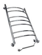 Полотенцесушитель электрический Двин L Electro форма лесенка 80х50 ТЭН справа цвет Хром (4627085913429)