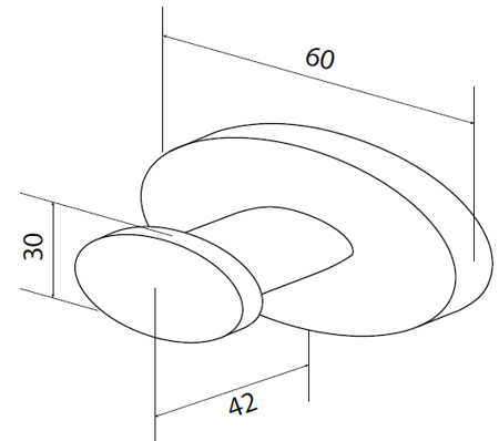 Крючок для полотенец AM PM Awe A1535500