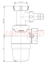 Сифон для мойки WIRQUIN NEO инновационный с отводом (30987074)