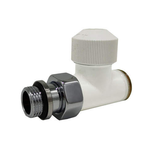 Прямой клапан SR Rubinetterie Tondera термостатический 1/2"х3/4" Е, цвет белый