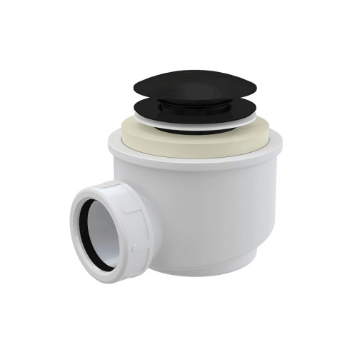 Сифон для душевого поддона Alcadrain CLICK/CLACK, чёрный матовый (A465 _50 BLACK)