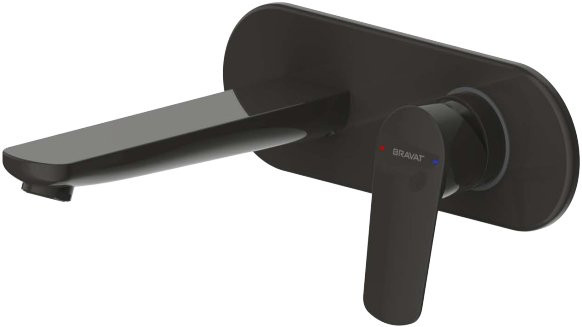 Встраиваемый смеситель для раковины Bravat RHEIN черный (P8429564BW-ENG)