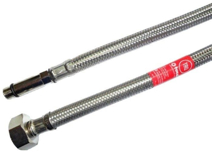 Гибкая подводка в полимерной ACB (антикоррозийной) оплетке для смесителя 40 см, 1/2-M10x1 L37, Г/Ш