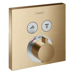ShowerSelect Термостат, скрытого монтажа, для 2 потребителей, шлифованная бронза