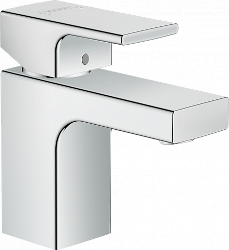 Смеситель для раковины Vernis Shape 70 с металлическим сливным гарнитуром, хром (71566000)