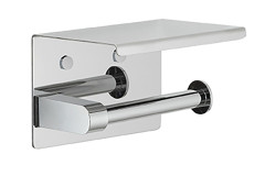 Gedy, бумагодержатель с плоской крышкой - площадкой под телефон, цвет хром