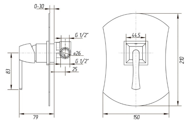 Смеситель для душа Migliore Opera ML.OPR-6030