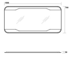 Зеркало  Kerasan Waldorf 7405