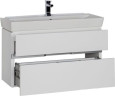 Тумба с раковиной Aquanet Виго 100 белый