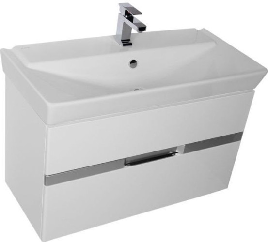 Тумба с раковиной Aquanet Виго 100 белый