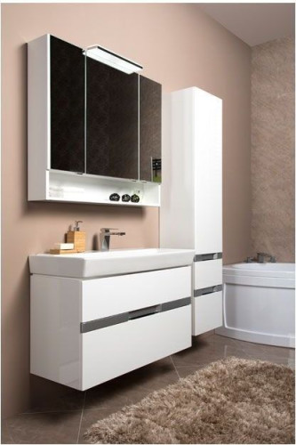 Тумба с раковиной Aquanet Виго 100 белый