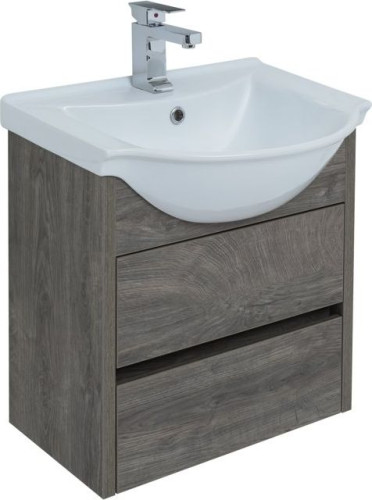 Тумба с раковиной Aquanet Сидней 60 дуб рошелье